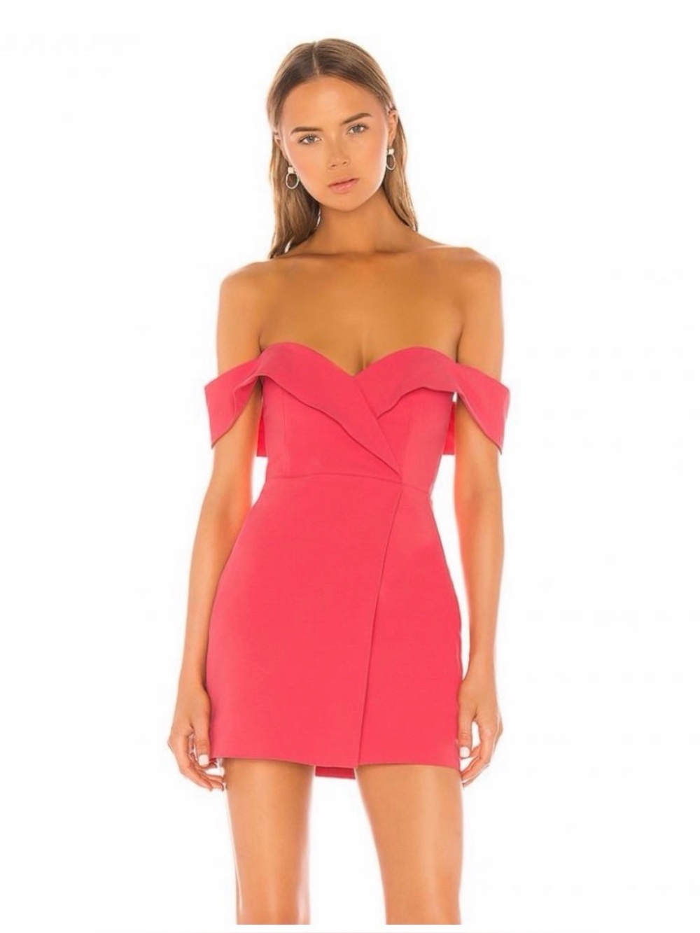 NBD x REVOLVE Ferreira Mini Dress in Coral Pink – Size Small